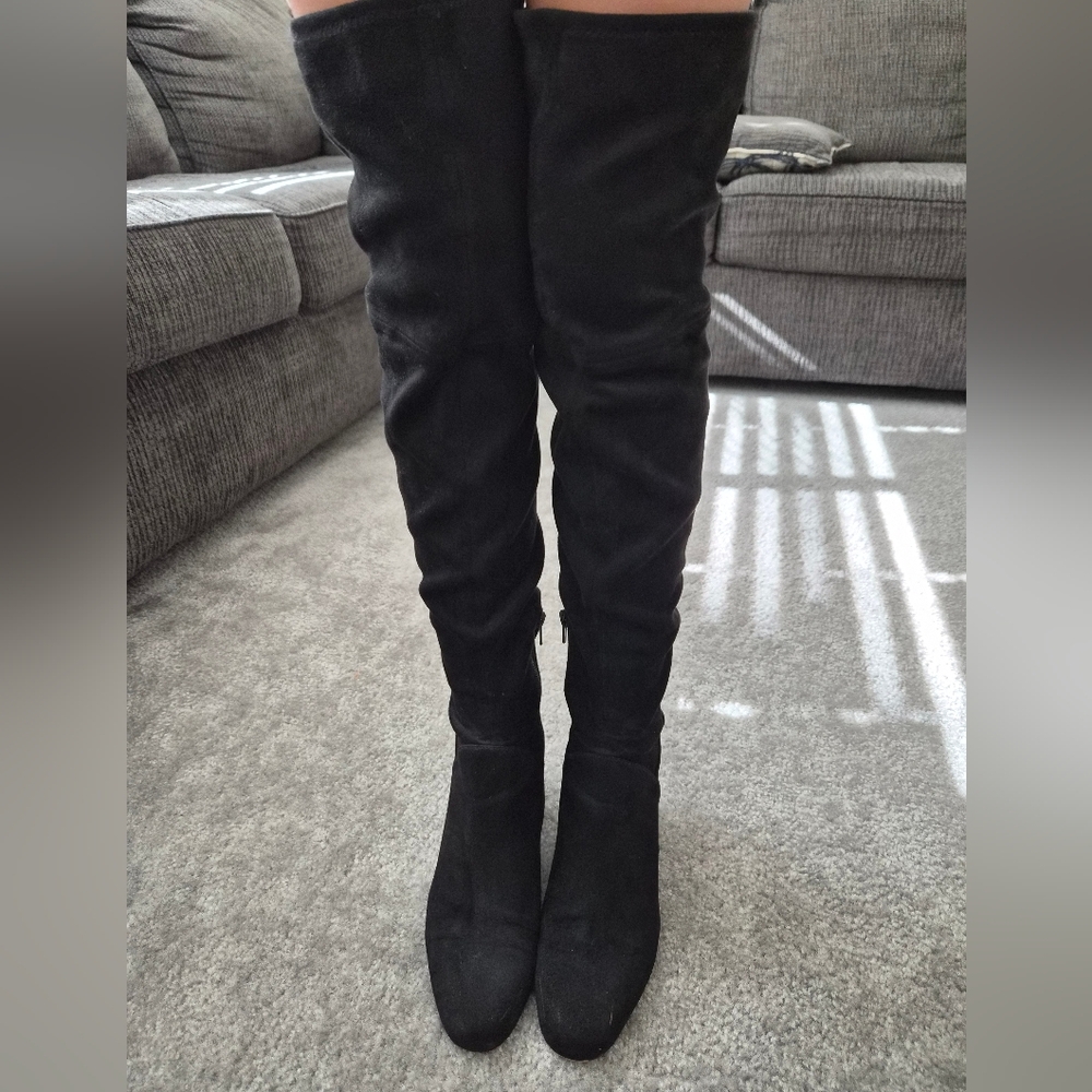 Aldo Elegant Black Over-the-Knee Boots